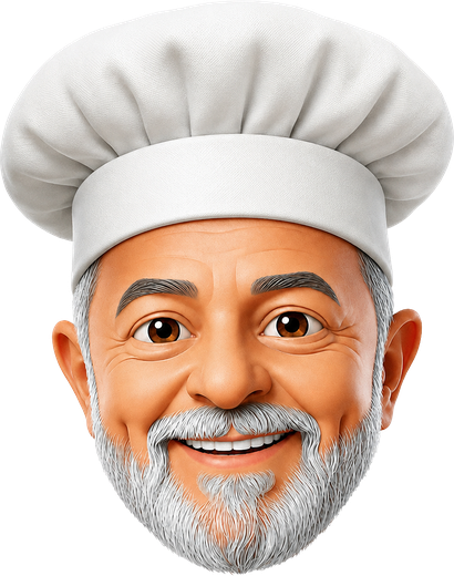 Emoji do Lula de chapéu de masterchef